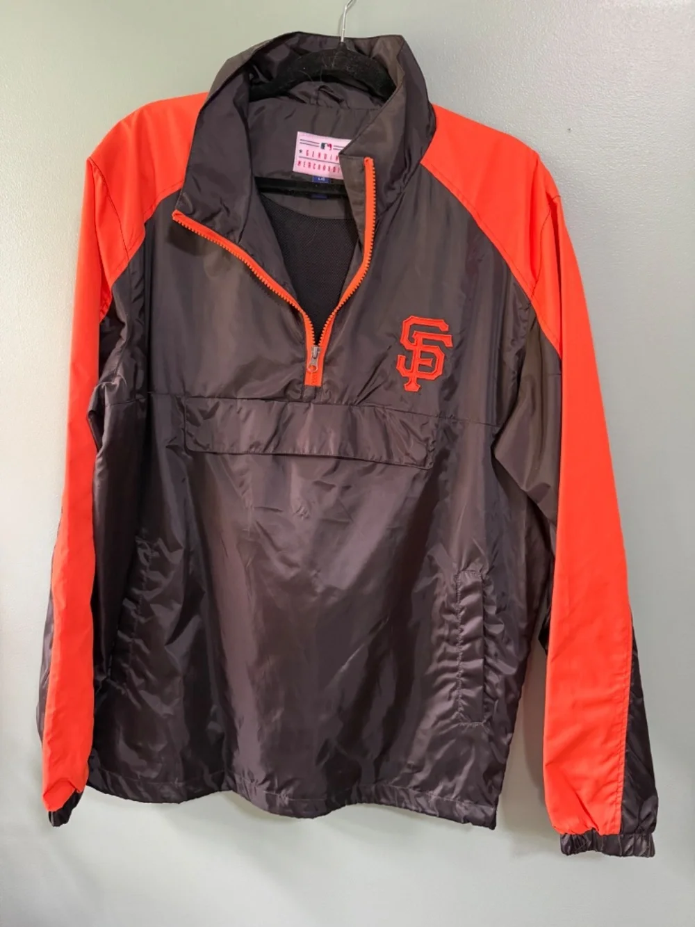 🧡 San Francisco Giants G-III Genuine Merchandise Jacket L Black Orange MLB